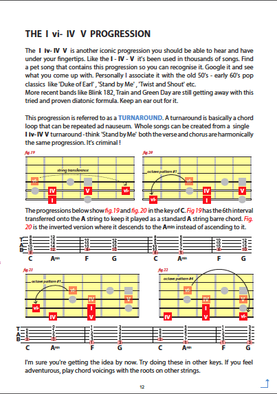 Diatonic Harmony lev 1 p12- the 1 -6 -2 -5 progression