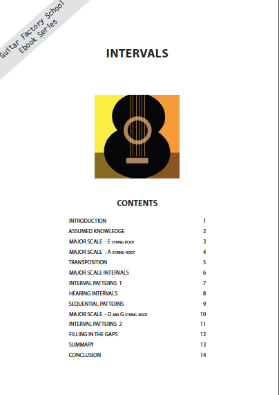 intervals ebook table of contents page
